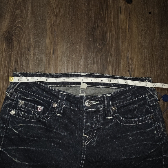 True Religion Skinny Jeans Women’s 29 – Distressed Dark Wash, Made in Mexico - Picture 10 of 11